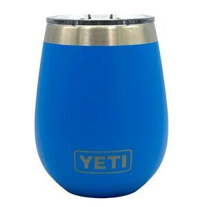 LASER ENGRAVED PERSONALIZATION YETI 10oz. WINE TUMBLER - BIG WAVE BLUE